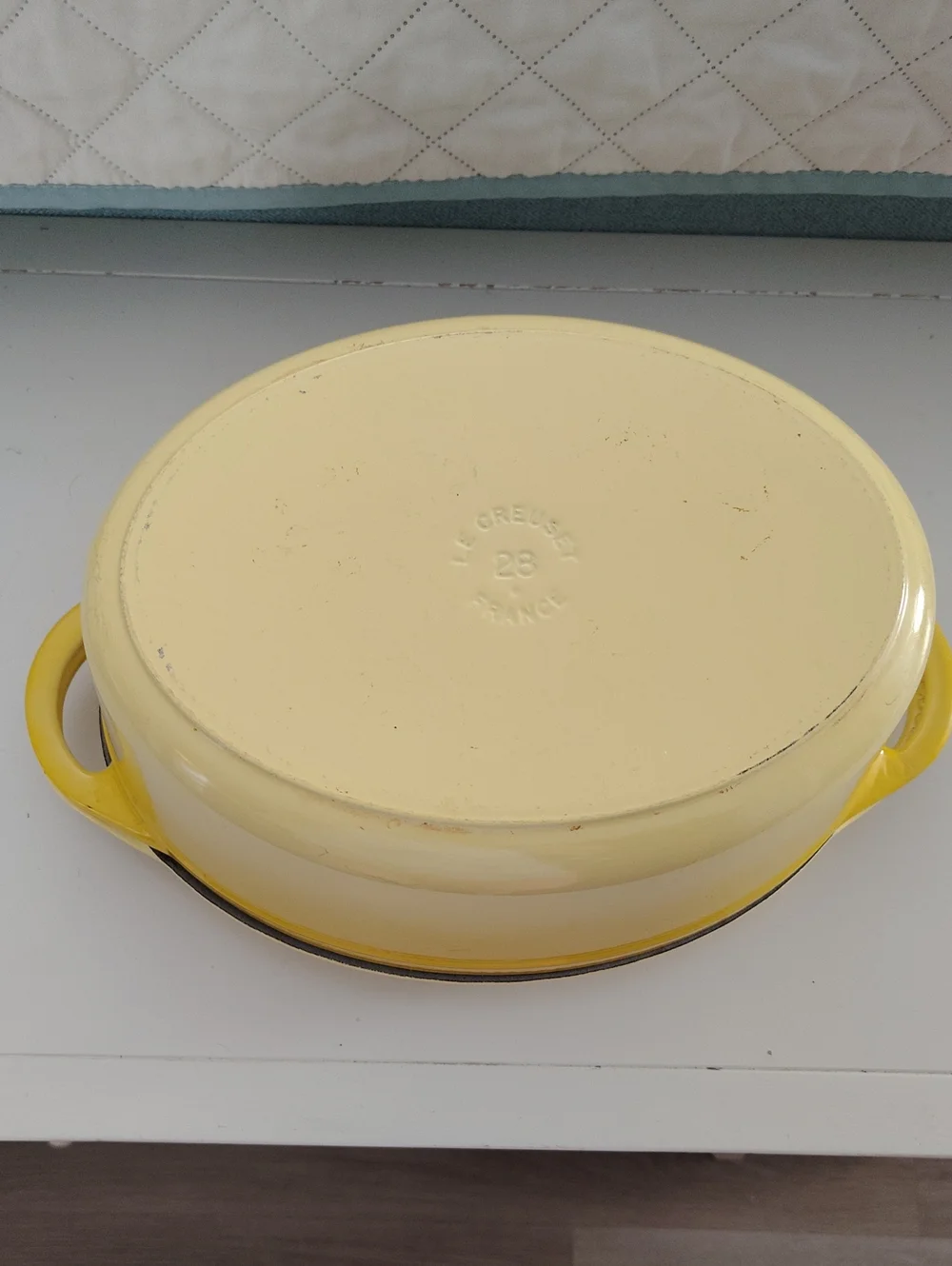 Le Creuset Dutch Oven With Grill Lid 2 In 1 Rare Soleil Color